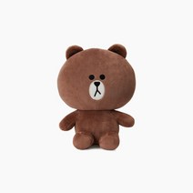 라인프렌즈 22cm 베이직 브라운 싯팅 인형
