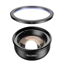 카메라렌즈 캐논 호환 렌즈 시그마 APEXEL HD 100mm 매크로 마이크로 렌즈 전문 휴대 전화 아이폰 x xs max, 02 macro lens with CPL