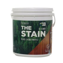 노루페인트 THE STAIN 더 스테인 / 용량 16L / 내 외부 겸용 전천후 친환경 수성 오일스테인, 투명 / 16L, 1개