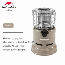 네이처하이크 스토브 다기능 로스팅 캠핑 히터 가스 버너 하이킹 휴대용 분할 액화, 01 Gray