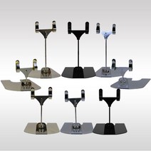 찐알짜 네임택홀더 메모꽂이 메모홀더 골드 실버 블랙 카페 베이커리 가격표꽂이 쇼클립, 실버/소