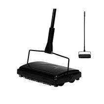 Yocada 카펫 청소기 가정 사무실용 낮은 러그 언더코트 애완동물 털 먼지 스크랩 페이퍼 작은 쓰레기 청소 브러시 블랙