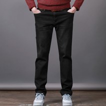 스댕클럽 남성용 겨울 기모 본딩 슬림핏 스판 청바지 SBJ0210