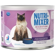 고양이영양제 PetAg Nutri-Mixer 12주 이상 고양이와 새끼 고양이를 위한 소화 식품 토퍼 - 고양이 사료 보조제 6온스