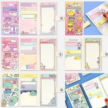 2000 레이지스타 자석 점착 메모 세트 점착 메모지 포스트잇 메모잇 세트 - 4개