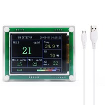 2.8IN 휴대용 가정용 고정밀 LED 디지털 디스플레이 USB 미니 휴대용 PM2.5 감지기 다기능 레이저 공기 테스터, 중국, A1