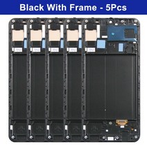 방충망틀 방충망보수 방충망설치 삼성 갤럭시 용 디스플레이 터치 스크린 디지타이저 어셈블리 프레임 포함, 04 5Pcs With Frame