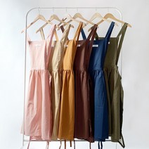 청년리빙 비비드 방수 원피스 앞치마, 그레이