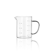 [Y+1] 누들 내열 강화유리 계량컵 비커 베이커리 전자렌지용기 350ml