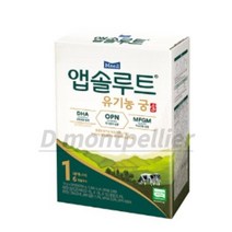 앱솔루트 유기농 궁 분유 1단계 0~6개월, 280g, 4개