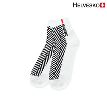 헬베스코 AMSC_030 화이트 남성용 패턴중목양말 골프양말 스포츠, 단품