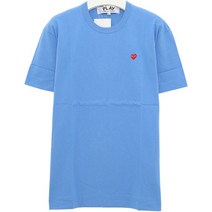 디나피노)꼼데가르송 P1T3141 BLUE 하트 티셔츠