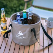 캠핑 설거지통 10L 바스켓 물통 차박텐트 불멍 바비큐, 색상_브라운