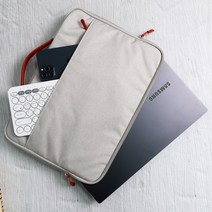 BOHO 쉴드 엠보싱 쿠션 파우치 LG그램 울트라PC 갤럭시북S 메탈 플렉스 이온2, 그레이