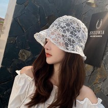 THE ACC 꽃자수 레이스 버킷햇 벙거지 모자