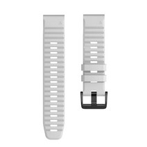 후크 앤 룩 나일론 시계 밴드 26mm Garmin Fenix 6X Pro 솔라/5X Plus / 3 HR/Enduro/하강 MK1 Mk2 Mk2i 시계 밴드 스트랩, white