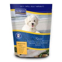 Fish4Dogs 피쉬포독 파이니스트 화이트 피쉬 어덜트 눈물사료, 생선, 1kg, 1개