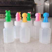 원터치 캐릭터투약병 아기물약병 물약먹이기 강아지물약병 고양이물약병 약먹이기병, 캐릭터색상(하늘색)