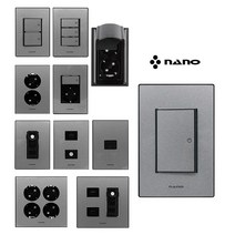 나노 아트2 펄그레이 스위치 전기 매립 스위치부 방우형 콘센트 커버 맹커버 교체, 추가04-3.나노_방우콘센트 세로 2구(블랙)