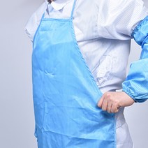 크린룸 토시 무진 토시 방진토시 제전 토시 백색/하늘색, 추가상품_방진앞치마, 하늘색(SKY BLUE), 1개