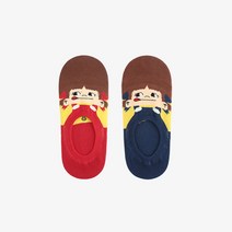 KISS SOCKS 여자 페이크삭스 라이센스 캐릭터양말 뒤꿈치 실리콘처리 페코짱 덧신 빅바디 2종 색상선택