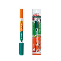고쿠요 암기용 마킹 체크용펜 암기펜, 그린/오렌지