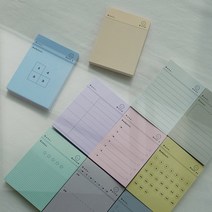 갓샵 데일리 메모패드 떡메 10type 스마일 다꾸 떡메모지, 작심삼일
