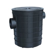 가정용 오수통 PVC 우수받이 선흠통 정화조 매몰 기름, 사각오수받이 330xH380 mm