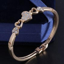 12 스타일 사랑 심장 팔찌 스크류 Bangles 여성 스테인레스 스틸 속지 라인 석 쥬얼리 선물