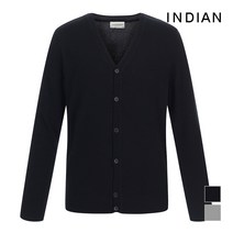 인디안 INDIAN 베이직 라인 브이넥 니트 가디건_MITBCVFA421