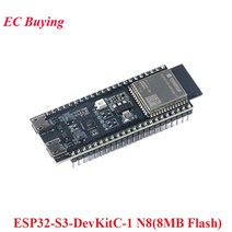 ESP32-S3-DevKitC-1 개발 보드 8MB 플래시 2MB PSRAN ESP32-S3 WiFi 블루투스 호환 무선 모듈 ESP32-S3-WRO, 01 N8(8MB Flash)