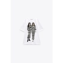 독일 자라 ZARA GIRL PRINT T-SHIRT 156163