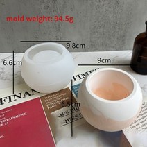 레진몰드 레진트레이몰드 콘크리트 심장 모양 실리콘 금형 DIY 수제 에폭시 수지 보석 보관 트레이 석고, 한개옵션1, 24 L