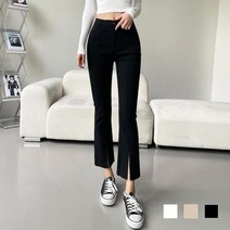 아트박스/옷자락 여자 슬림핏 앞트임 스판 스키니 팬츠