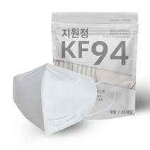 지원정 KF94 새부리형 대형 25매입 4팩 100매 귀안아픈마스크 숨쉬기 편한 벌크