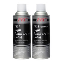FEC 고열 내열페인트 락카 스프레이 코팅제 자동차 머플러 난로, 흑색(7221)
