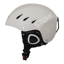 Stomp 스키 및 스노우보드 스노우 스포츠 헬멧 내장 포켓 인 이어 패드 포함 무선 드롭인 헤드폰용 (매트 블랙 XL)152931, X-Large, Matte Grey