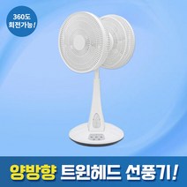 계절드림 스탠드형 선풍기 360도 회전 에어 써큘레이터 리모컨 선풍기, 양방향 선풍기 화이트
