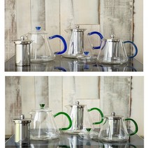 월드클래스 유리 내열 주전자 1L/1.5L/2L +거름망증정, 1리터 블루