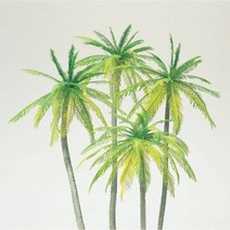 Preiser 18600 디오라마 미니어처 테라리움 야자수 종려나무 4그루 모형 세트 1:87 사이즈