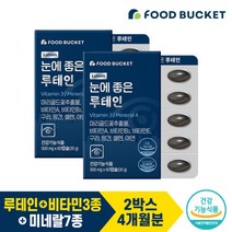 [KT알파쇼핑]푸드버킷 눈에 좋은 루테인 2박스 총120캡슐 4개월분, 상세페이지참조