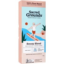 세이크리드그라운드 브리지 블렌드 커피 캡슐 10개 Sacred Grounds Breezy Blend Coffee Capsules, 1팩