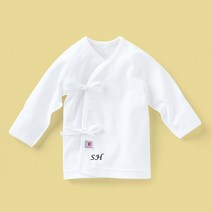 미스틱 아장아장 이니셜 자수 배냇저고리