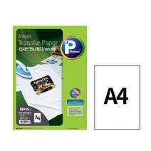 [홈앤스쿨] 프린텍 전사용지 밝은색용 A4 5매 의류 티셔츠 인쇄 프린팅