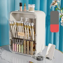 화장품 정리함 특대형 멀티 화장품정리대 LED 투명 화장품 정리함 덮개형 하이클래스 화장품 정리함 특대형 서랍형 화장품 정리함 쿠션 팩트 정리함 아크릴 립스틱정리함, LED 없음, 흰색