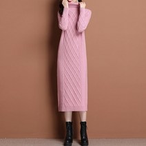 르엠마 피오라 터틀넥 폴라티 목티 목폴라 홈웨어 긴팔롱원피스 봄원피스 임부복 롱원피스 가을원피스 니트원피스