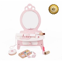 여아 원목 화장놀이 핑크 공주 어린이 화장대 미용놀이세트 여자아이선물