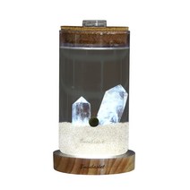 세남자바스켓 반려 무드등 국산 마리모 키우기 DIY 세트, 백수정+미니조명(흰색), 흰색 자갈, 마리모(소)