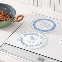cocooning NEW 국산 실리콘 인덕션 보호 매트, 봉쥬르, 보니블루