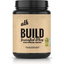 단백질 보충제 ATH Build Grass fed Whey Protein Powder Low Lactose Sport, Strawberry Milkshake